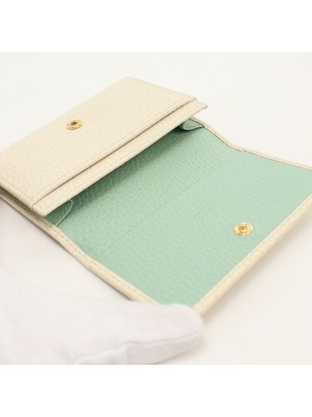 Gucci Bicolor Card Case Double Business Holder Leather - Picture 3 of 6